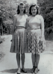 Edna Baker 15 Yrs Old 1941 - Right  Shirley Stalnaker-Left 