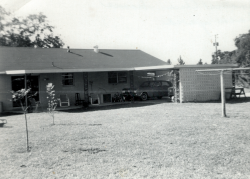 Henry T. Beyer's back of home on Boone Ave - Baton Rouge La. 1968