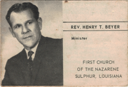 Henry T. Beyer - Sulphur Nazarene Church