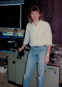 Philip P. Beyer -Setting up 1st Print Shop Nashville TN 1988